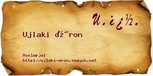 Ujlaki Áron névjegykártya